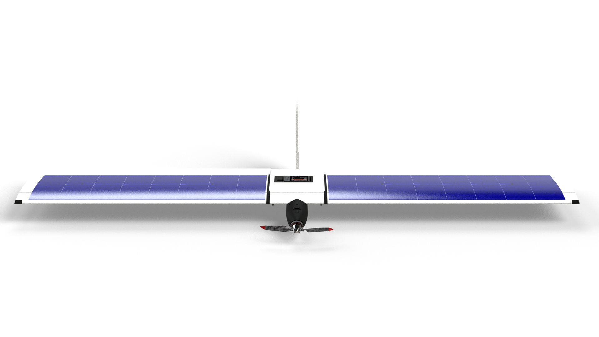Photogammetrie UAV Drohne Photogammetrie UAV Drohne von Vector robotics frntansicht mit sichtbarem Propeller und solarzellen